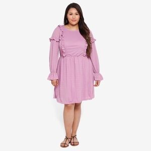 New Junarose Plus Size Above The Knee Dress 1X